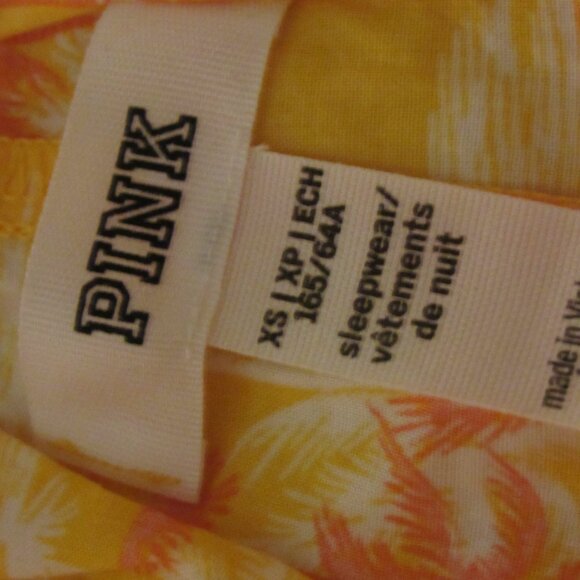 Victoria's Secret PINK Orange Palm Tree Sleep Shorts  XS - Picture 6 of 6